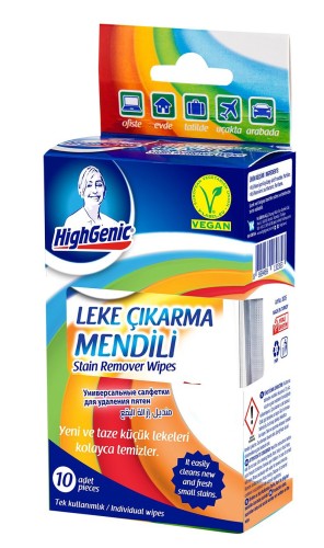 STAIN REMOVER WIPES - CHUSTECZKI ODPLAMIAJĄCE 10 SZT
