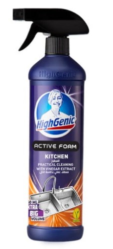 Aktywna Piana CZYSZCZENIE KUCHNI HighGenic 0,75 l -czarny zlewozmywak
