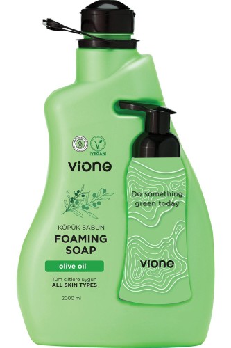 ViONE mydło w Piance ZAPAS 2000ml (+ Butelka z dozownikiem) 