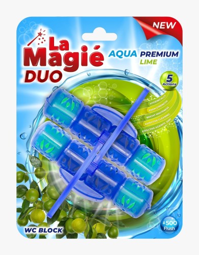 La Magié DUO – kostki do WC 2x40g Limonka 