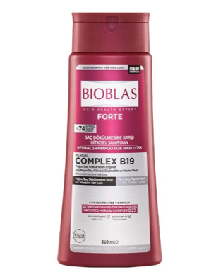 BIOBLAS Forte Szampon przeciw wypadaniu włosów BIOBLAS FORTE SAÇ DÖKÜLMESİNE KARŞI BİTKİSEL ŞAMPUAN COMPLEX B19